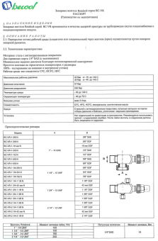 Вентиль Rotalock BC-VR-1 3/4-1 1/8 N
